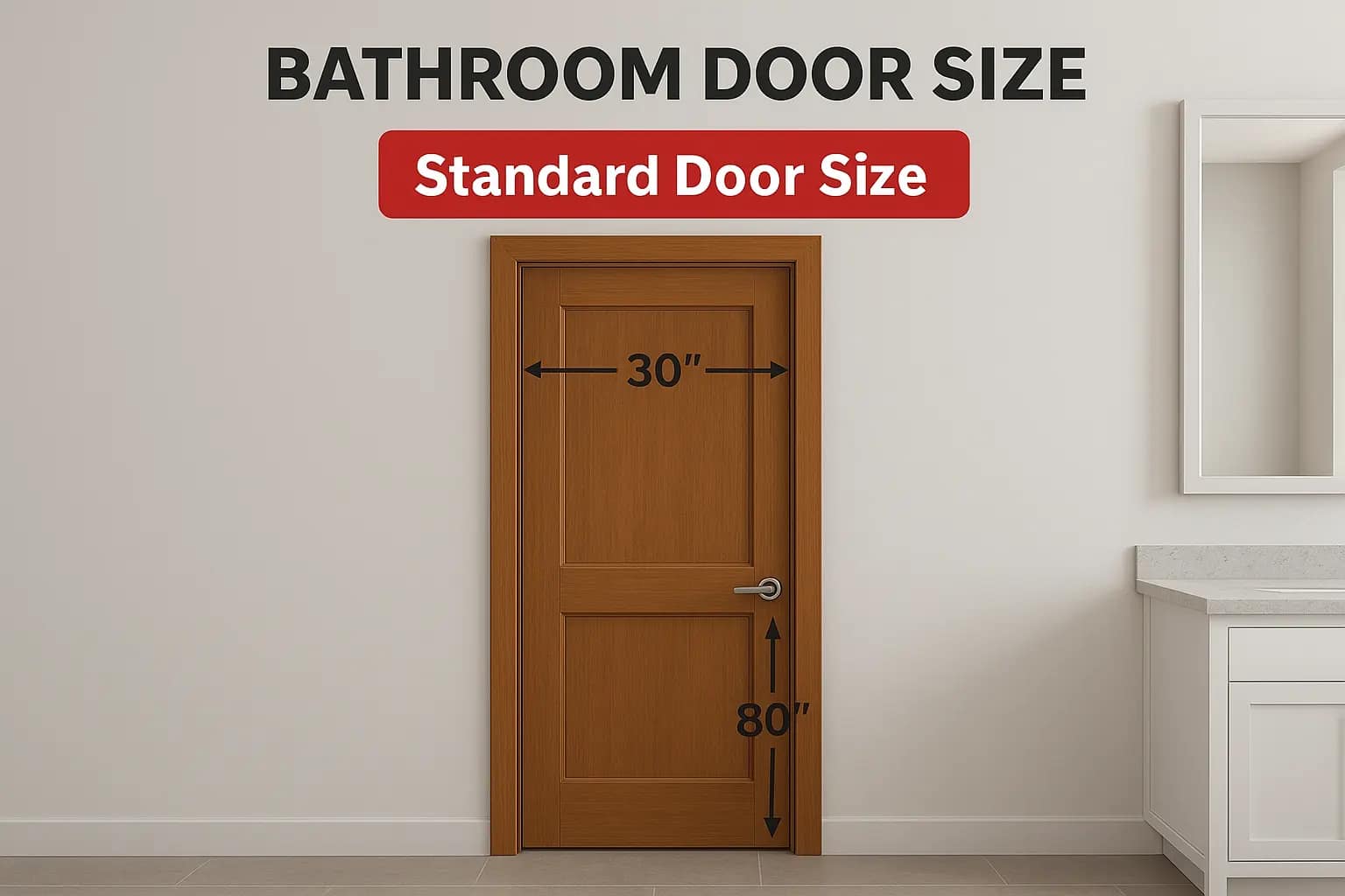 Bathroom Door Size: Standard Dimensions & Sizing Guide 2026