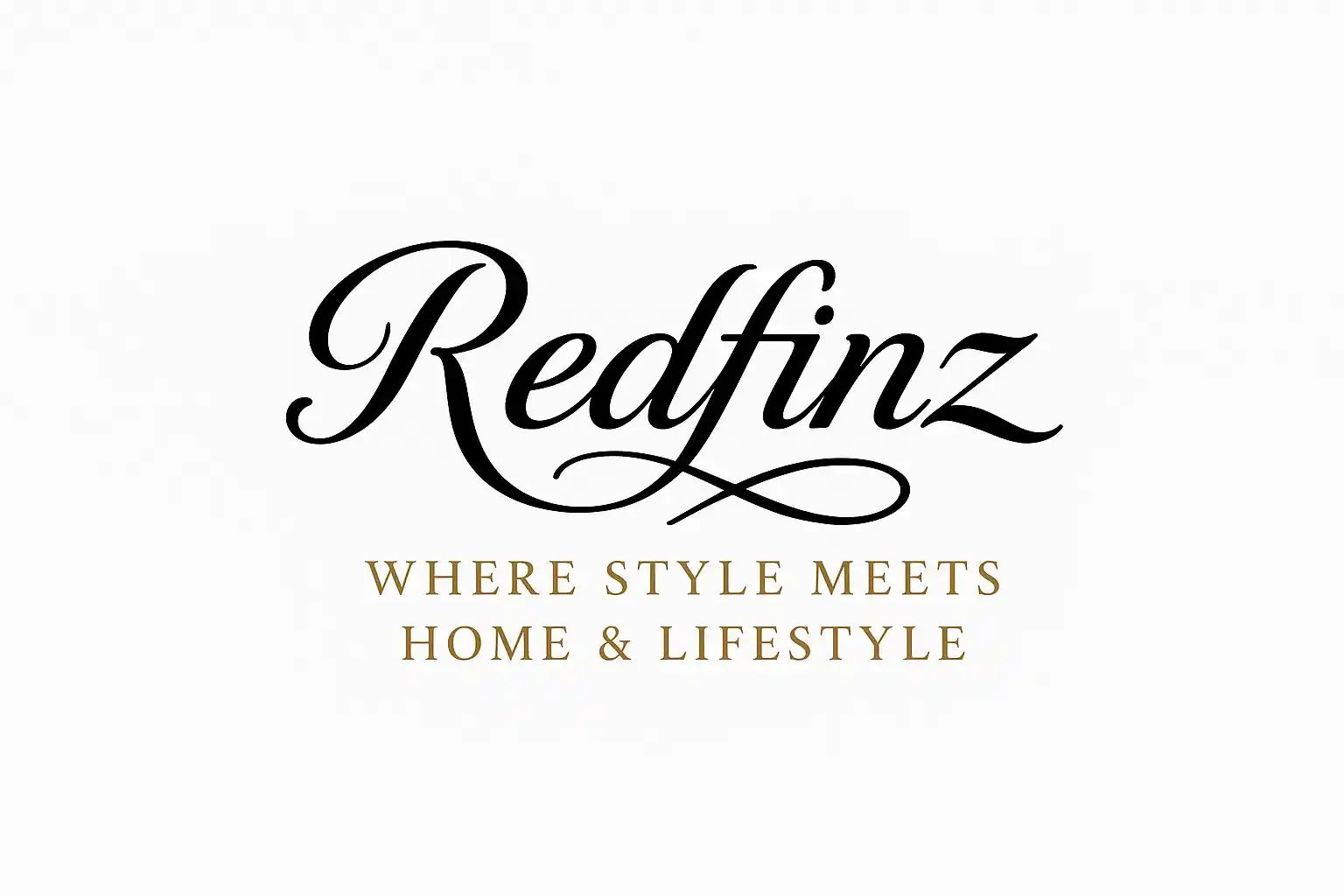 Redfinz logo - premium home and lifestyle brand