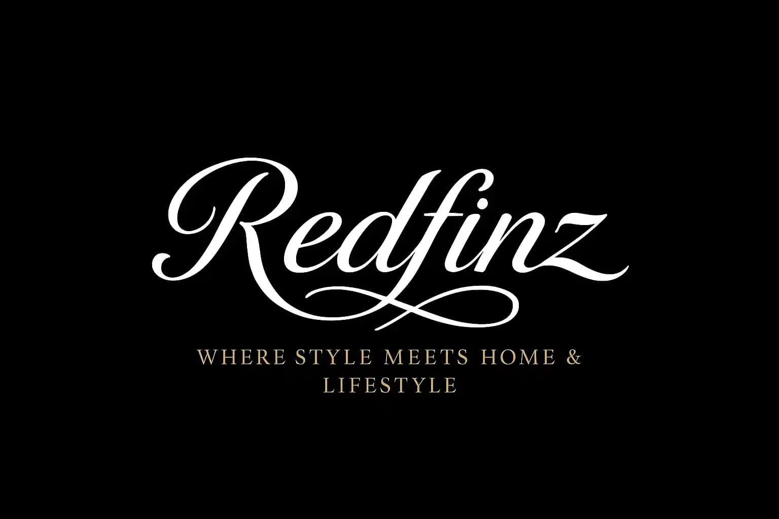 Redfinz logo - premium home and lifestyle brand