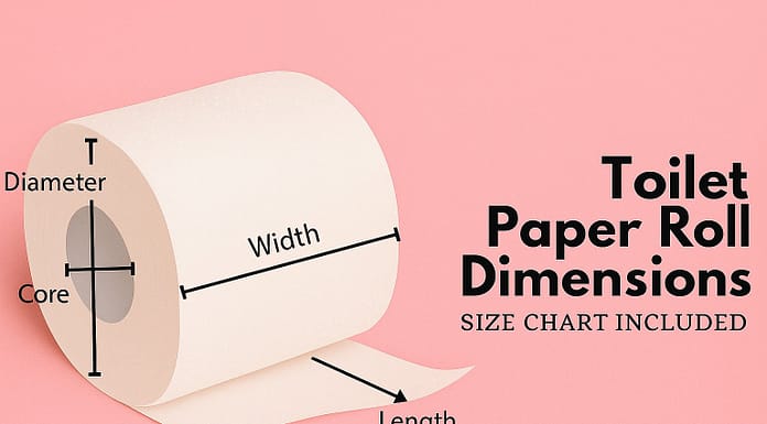 How Long Is a Toilet Paper Roll? Bathroom toilet paper length
